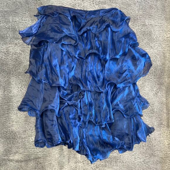 NWT Beautiful Poly Ethereal Ruffled Strapless Maxi Dress - Picture 2 of 8